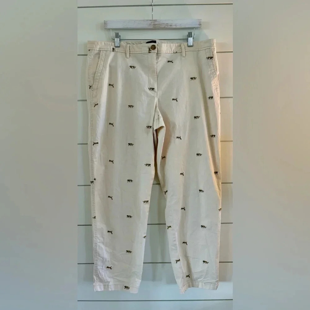 TALBOTS RELAXED CHINOS TIGER CRITTER - Picture 5 of 5